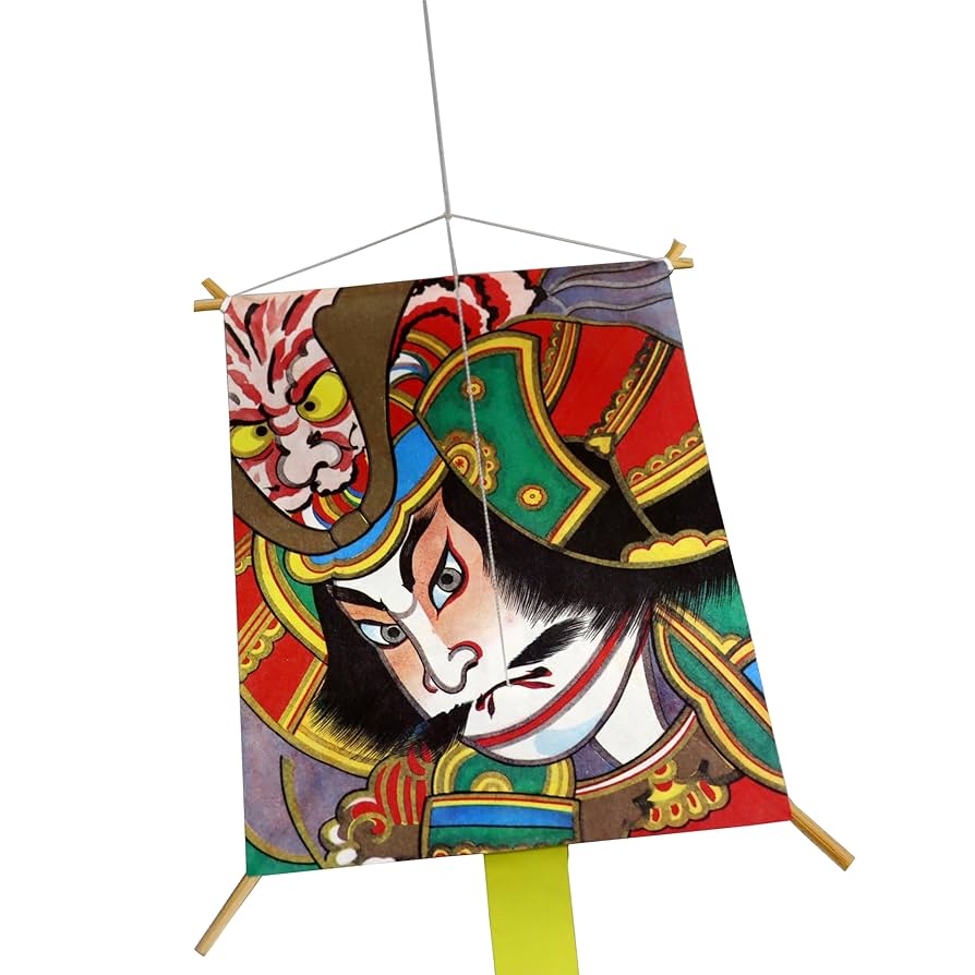 Amazon.co.jp: 日本製 民芸品 日本凧 和凧 手作り ミニ凧(角凧